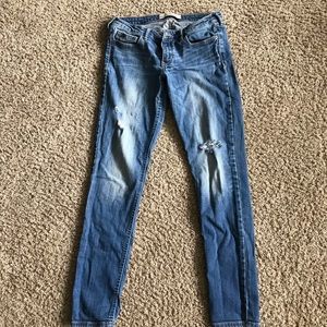 Hollister medium wash low rise jeans